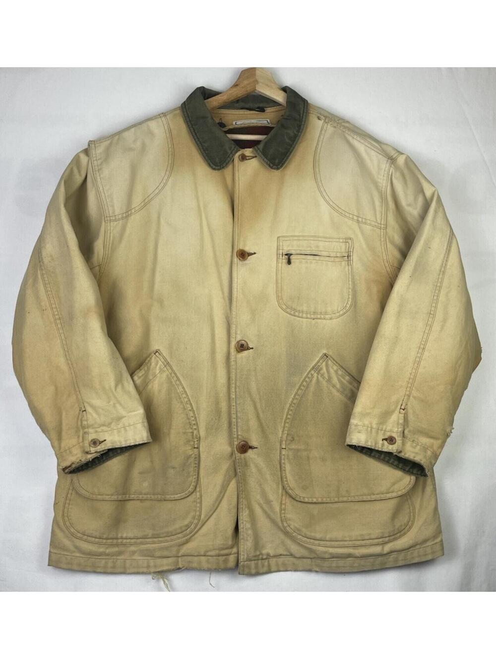 Vintage LL Bean THRASHED FADED Wool Liner Chore Barn Jacket Sz XL NO TAG